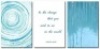 3 Panel Abstract Blue Circles and Tree Reflection on Water with Inspirational Quotes Gallery 16 x24 x 3 Panels
