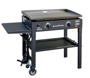 Blackstone 28 in. 2-Burner Griddle Cooking Station in Black