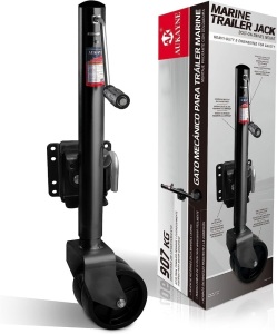 Aukayne Boat Trailer Jack with Wheel Swivel- 2000 LBs 12" Lift Heavy Duty, Extended Lifespan