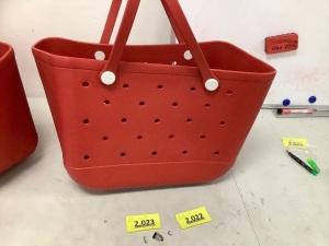 Red Croc Tote Bag