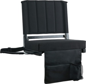 SPORT BEATS Stadium Seat for Bleachers with Back Support and Wide Padded Cushion Stadium Chair 