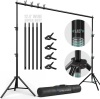 LimoStudio (Super Heavy Duty) 12.4 ft. Wide x 10 ft. Tall Backdrop Stand, Upgraded Model 1.45" Thick Pole, Super Structure Heavier & Stronger, No