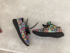 Stained Glass Printed Tennis Shoes 