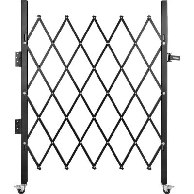 VEVOR 5' H x 5-1/2' W Folding Security Scissor Gate/Door with Padlock