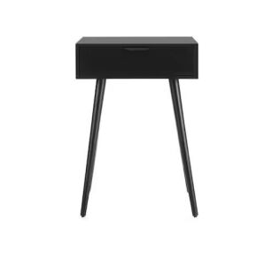 StyleWell Amerlin Charcoal Black 1-Drawer Wood Nightstand