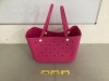 Pink Croc Tote Bag