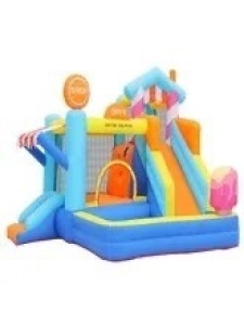 Doctor Dolphin Ice Cream House Inflatable Castle Bounce Bed Bounce Bed Slide Slide Naughty Castle