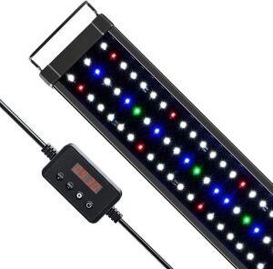 NICREW ClassicLED Plus LED Aquarium Light with Timer, 18 Watts, for 24 to 30 Inch Fish Tank