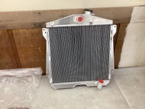 4 Row Aluminum Radiator For 1943-1948 Chevy Sedan Coupe Car 3.5L 3.8L 6 Cylinder