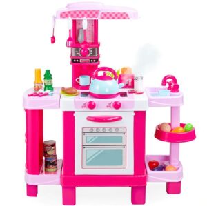 Pretend Play Kitchen Toy Set for Kids with Water Vapor Teapot 