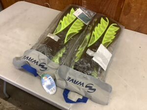 Lot of (2) S Wave Dive Fins, Medium & Large