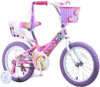 16"&nbsp;Flower Princess Bike w/ Training Wheels