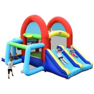 Total Tactic NP10360 Inflatable Jumping Castle Bounce House with Dual Slides without Blower