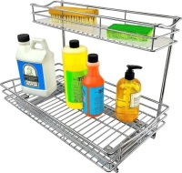 LYNK PROFESSIONAL&reg; Slide Out Under Sink Cabinet Organizer - Lifetime Limited Warranty - Sliding Storage for Inside Kitchen Cabinet or Under Sink 