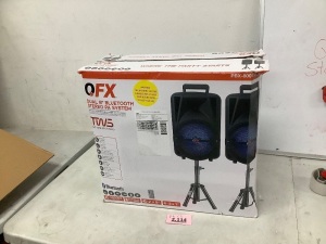 QFX Dual 8" Bluetooth Stereo PA System