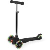 Kids Mini Kick Scooter Toy w/ Colorful Light-Up Wheels, Adjustable T-Bar 21.9" X 6.1" X 9.8"