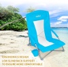 SKYFIELD 2 Pack Low Beach Chairs for Adults Ultralight Folding Chair Heavy Duty Beach Chair with Cupholder and Carry Bag 30.7"D x 5.1"W x 7.9"H