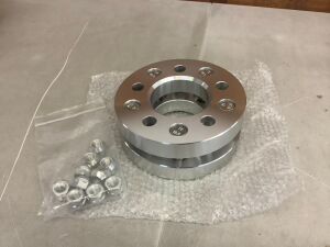 ZR 2 Wheel Spacers Adapters 5x4.75 to 5x4.75 1" Thick 12x1.5 Studs 5x120.7-1" 1.0" 1 Inch 25mm-Thickness