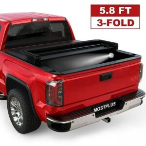 MOSTPLUS 5.8FT Tri-Fold Soft Truck Bed Tonneau Cover For 2019-2022 Silverado Sierra 1500