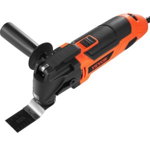 VEVOR Corded 2.5 Amp Oscillating Saw Tool with LED Light, 6 Variable Speeds, 3.1° Oscillating Angle