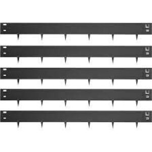 VEVOR 4" x 39" Black Steel Landscaping Edging, 5 Pack 