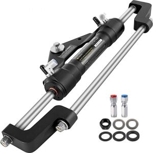 VEVOR 300HP Front Mount Hydraulic Outboard Marine Steering Kit Without Hydraulic Hose and Helm 