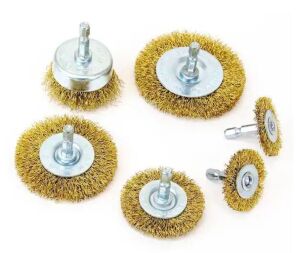 MIBRO General Purpose Coarse Wire Wheel and Cup Brush Set, 6 pc