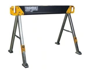 TOUGHBUILT 41.54 in. W x 28.8 in. H C550 Powder-Coat Steel Sawhorse and Jobsite Table with 1100 lb capacity