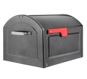 Architectural Mailboxes Centennial Pewter, Extra Large, Steel, Post Mount Mailbox