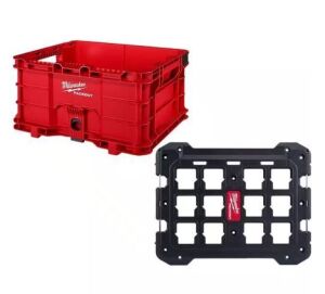 Milwaukee PACKOUT Tool Storage Crate with Mounting Plate