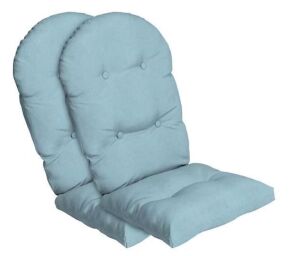 ARDEN SELECTIONS 20 in. x 48 in. Outdoor Adirondack Chair Cushion in Sky Blue, 2 Pack