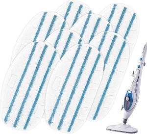 Therma Pro 211 Steam Mop Pads Replacement Washable & Germproof Compatible with PurSteam 10-in-1 Multipurpose Steam Mop Cleaner, 8 Pack