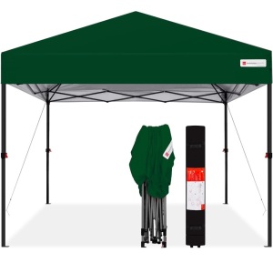 One-Person Setup Instant Pop Up Canopy w/ Wheeled Bag 