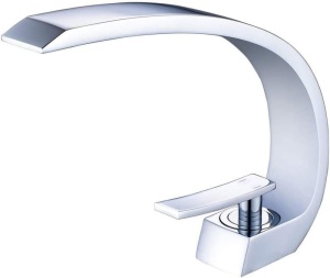 Wovier Chrome Bathroom Sink Faucet w/ Supply Hose