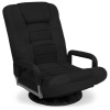 Gaming Floor Chair w/ 360-Degree Swivel, Armrest, Adjustable Backrest 22.5"(L) x 22"(W) x 30"(H)