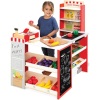 Kids Pretend Play Grocery Store Supermarket Toy Set w/ Accessories 36"(L) x 24"(W) x 36"(H)