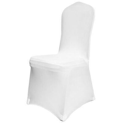 White Spandex Chair Covers, 50pcs