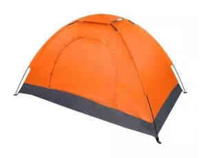 Pop-up 1-Person Camping Tent in Orange