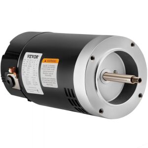 VEVOR Pool Motor,1.5 HP, 3463 RPM, 1 Speed, 230/115 Volts, 7.5/14.7 Amps, 1 Service Factor, 56J Frame, PSC, ODP Enclosure, C-Face