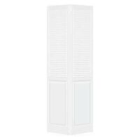Kimberly Bay&nbsp;24 in. x 80 in. Traditional Louver Panel White Solid Core Wood Bi-fold Door