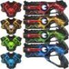 Set of 4 Infrared Laser Tag Blasters & Vests w/ Electric Theme, Lights, Sounds, Vibrations