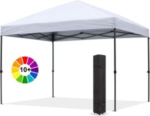 ABCCANOPY Durable Easy Pop up Canopy Tent 10x10, White 