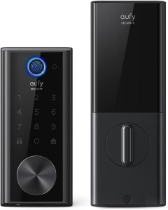 eufy Security E130 Smart Lock Touch, Fingerprint Keyless Entry Door Lock, Bluetooth Electronic Deadbolt, Touchscreen Keypad, IP65 Weatherproofing, Compatible with Wi-Fi Bridge (Sold Separately) 