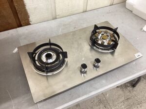 2 Burner Stainless Steel Cooktop 