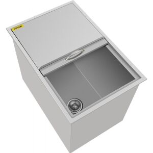 VEVOR Drop In Ice Chest 27L x 18W x 21H Inch with Sliding Cover, Drain Tube and Drain Plug