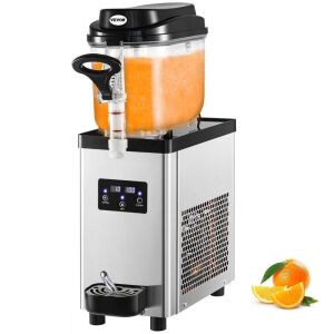 VEVOR Commercial Slushy Machine, 1.6 Gallons 25 Cups Single-Bowl, 300W 110V