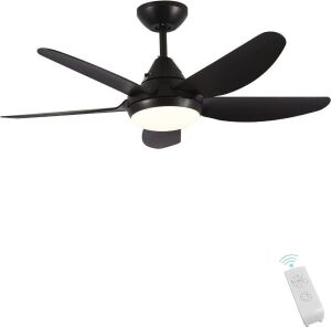 Kopolom 40" 'Indoor Ceiling Fan LED Light Fixture, 5 Blades 