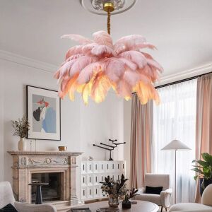 Modern Large Feather Pendant Light, 47inch