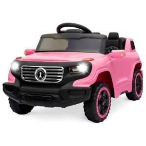 6V Kids Ride-On Car Truck Toy w/ RC Parent Control, 3 Speeds, Lights, Horn 