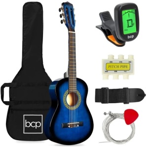 Kids Acoustic Guitar Beginner Starter Kit with Carrying Case - 30in